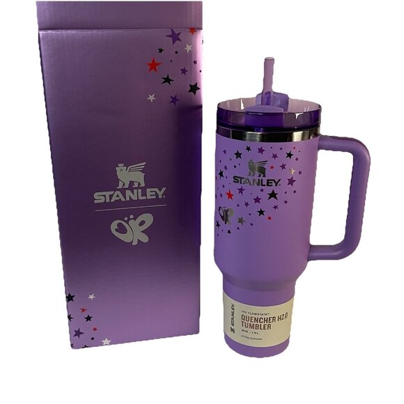 Stanley x Olivia Rodrigo Quencher H2.0 FlowState Tumbler 40 OZ Purple NEW NIB - Picture 1 of 12